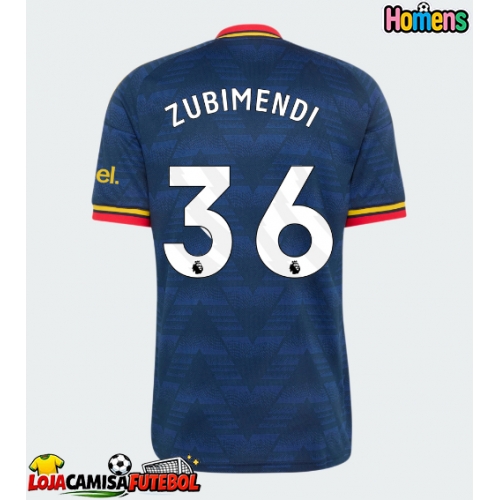 Camisa de Futebol Arsenal Martin Zubimendi #36 Equipamento Secundário 2026-27 Manga Curta